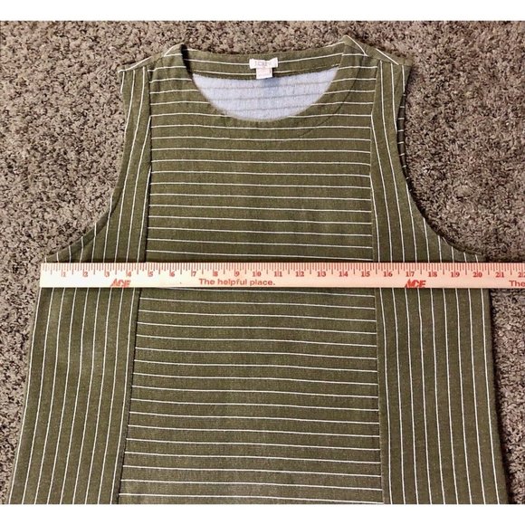 J Crew Blouse Womens L Used Striped Sleeveless - Picture 12 of 16
